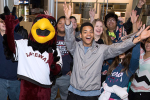 Happy Promise students with Rudy